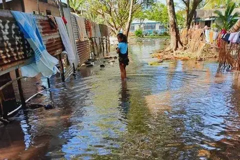 In a terrifying glimpse of things to come, this current La Nina is raising sea levels by 15-20 centimetres in some western Pacific regions – the same sea level rise projected to occur globally by 2050, regardless of how much we cut global emissions between now and then.