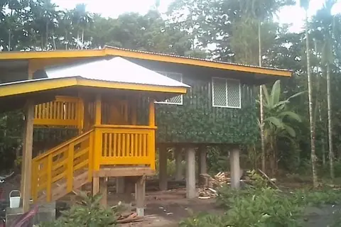Hard work pays off for young 28-year-old Pandavisu. Situated in West Guadalcanal is his recently completed home.