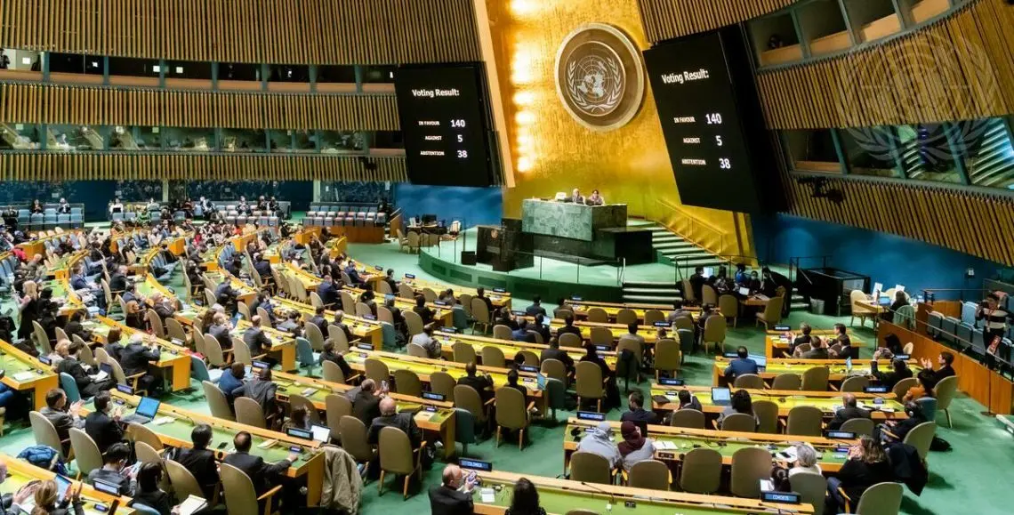 UN General Assembly emergency special session on Ukraine, 24/3/2022.