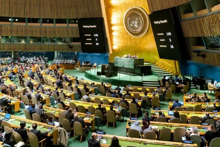 UN General Assembly emergency special session on Ukraine, 24/3/2022.
