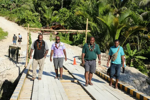 Manasseh Maelanga officiated the official opening and is witnessed by the Permanent Secretary of the Ministry of Rural Development Dr. Samson Viulu together with landowners, resource owners, chiefs and community members in and around Kwaiafa.