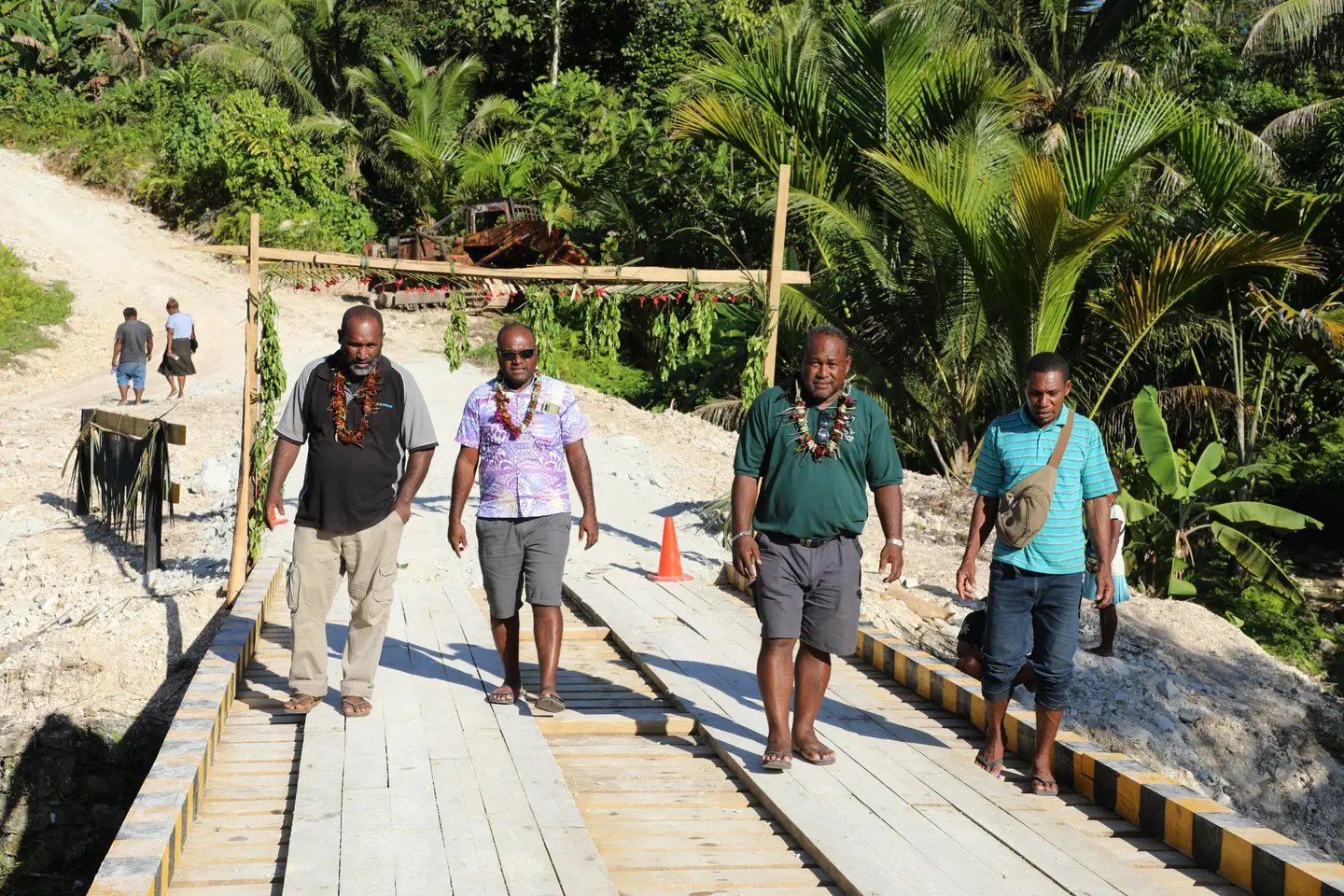 Manasseh Maelanga officiated the official opening and is witnessed by the Permanent Secretary of the Ministry of Rural Development Dr. Samson Viulu together with landowners, resource owners, chiefs and community members in and around Kwaiafa.