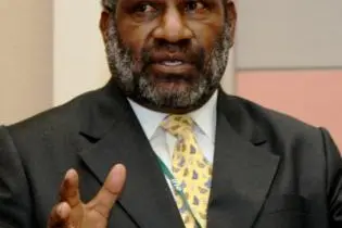 PNG High Commissioner to Solomon Islands, H.E Aiwa Olmi.