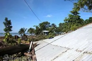Ruins of the old Gizo hospital, washed away by devastating tsunamis in 2007.