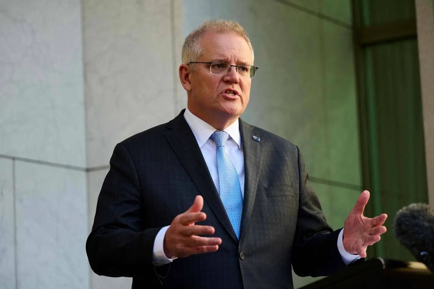 "Our purpose here is to provide stability and security," he said following a meeting of the National Security Committee of cabinet this afternoon.