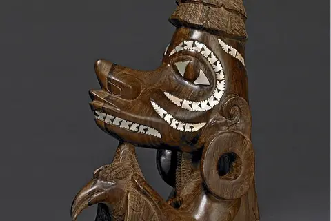 This figure-head (nguzunguzu) of wood with pearl shell inlay from the Solomon Islands will also feature in the exhibition. The British Museum has museum long faced criticism over how it sourced its most prized possessions from former British colonies and beyond.