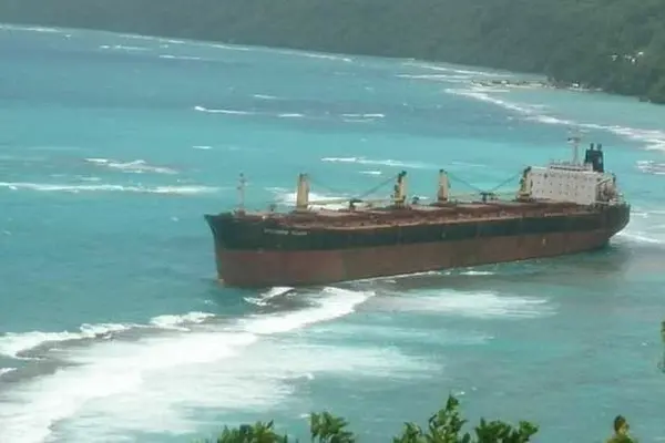 Earlier this month, the vessel went onto a reef off Rennell Island, the southernmost island in the Solomons. Rennell is located about 100 nm due south of Guadalcanal.