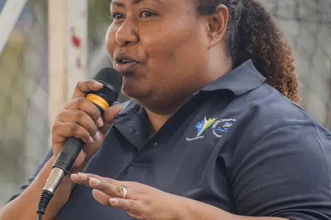 “You will be representing your families, your communities, your provinces and most importantly our country,” encourages the Solomon Islands Chef de Mission, Ms. Fay Ghemu.
