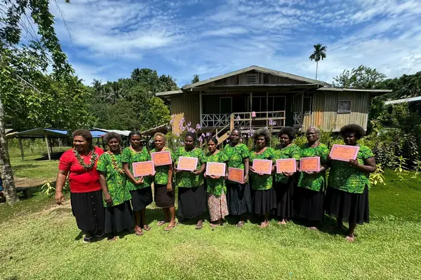 Ten women from the communities of Valekocha in Bahomea and Pamphylia in Malango completed the six-week program, setting the stage for broader community development.