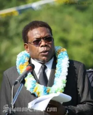 Former Prime Minister and now Opposition Leader Dr Derek Sikua.