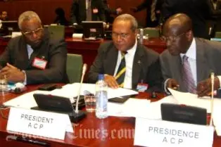 Solomon Islands Ambassador to the EU, H.E Mr. Joseph Ma'ahanua (Centre) successfully co-chaired with his Czech Republic counterpart, the 59th Session of ACP-EU Committee of Ambassadors in Brussels.