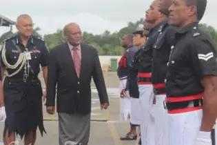 High Commissioner Oti and Commissioner Naivalurua discussed the potential for cooperation between the two countries' Police Forces.