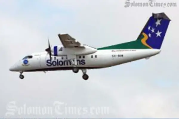 The arrival of Solomon Airline's own Dash 8 marked a significant event in the Airline's history.