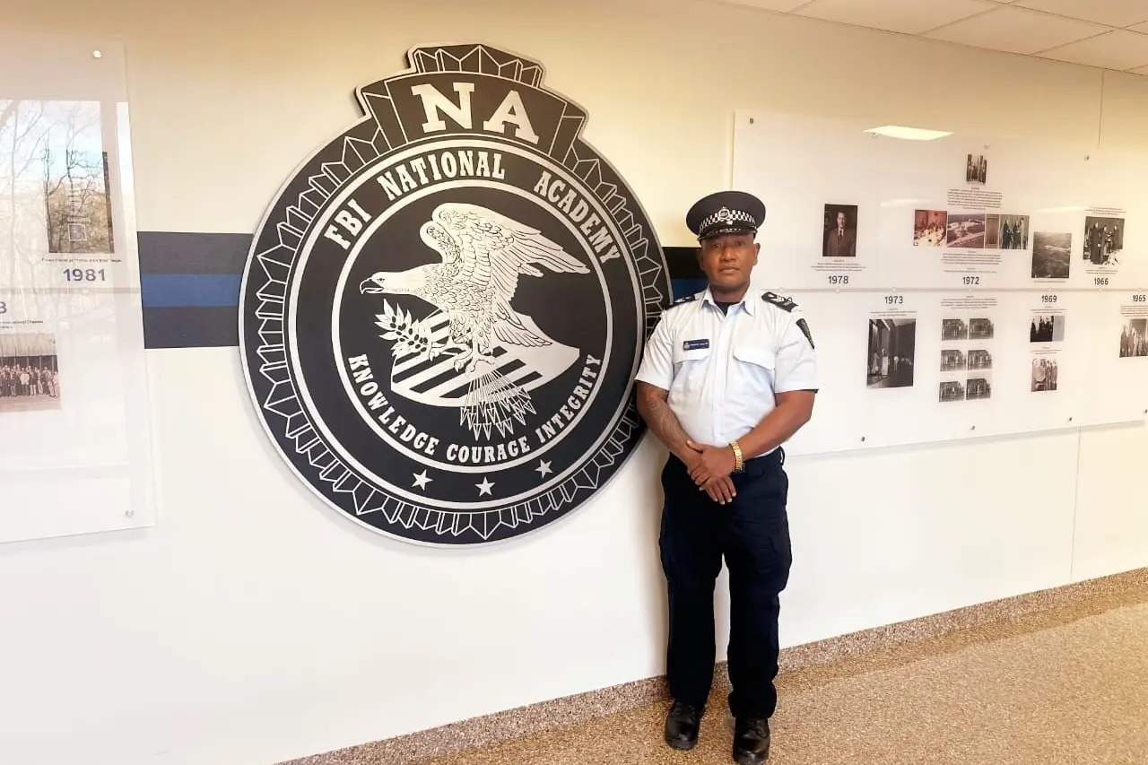 Senior Sergeant Togapada was one of over 200 law enforcement officers who attended and completed the 10-week training program at the FBI National Academy on 13th March.