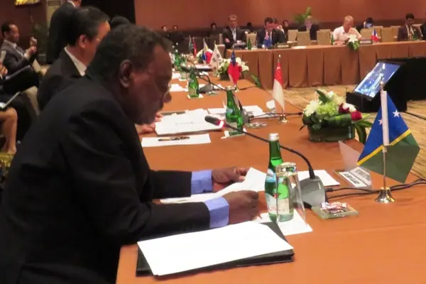 Minister Elijah Doro Muala at the Bali Conference on People Smugglers and Human Traffickers.