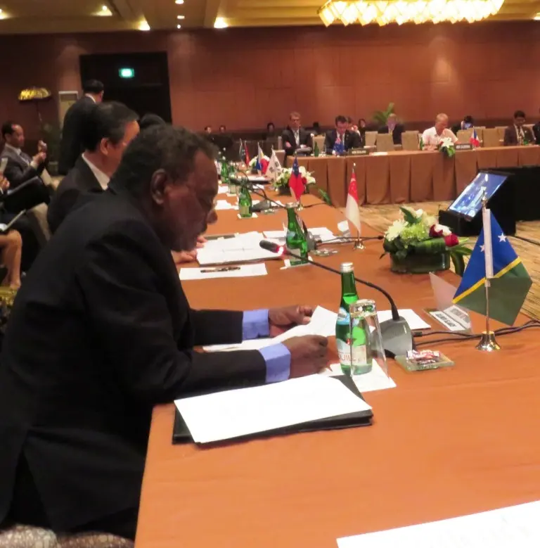 Minister Elijah Doro Muala at the Bali Conference on People Smugglers and Human Traffickers.