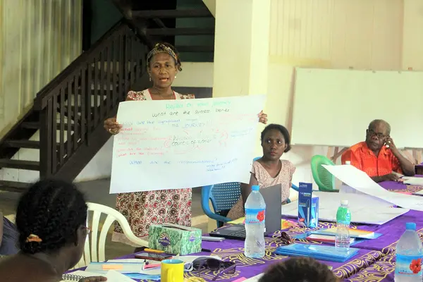 Oxfam Capacity Building Coordinator, Julia Cutforth at the workshop.