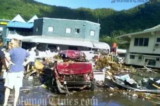 Effects of the earthquake and tsunami in Pago Pago, American Samoa.