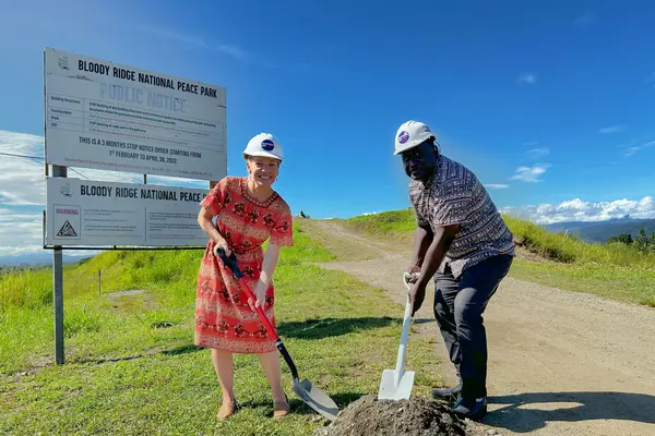The groundbreaking signifies Australia’s support for the creation of a new supply of reliable water, and the design and construction of a guardhouse, restrooms, and visitor shelters.