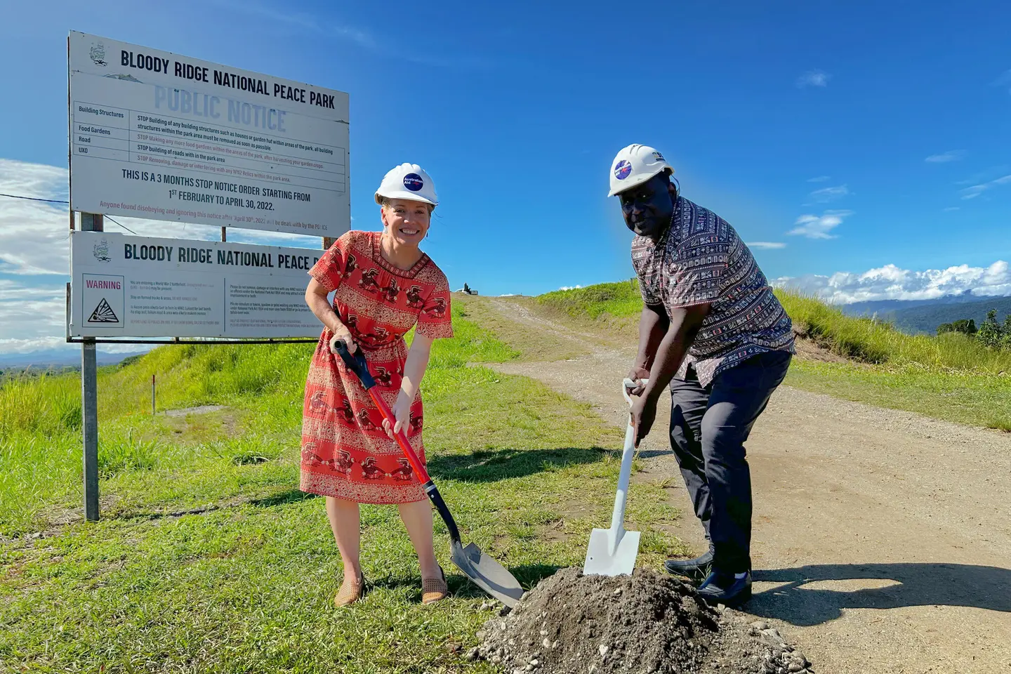 The groundbreaking signifies Australia’s support for the creation of a new supply of reliable water, and the design and construction of a guardhouse, restrooms, and visitor shelters.