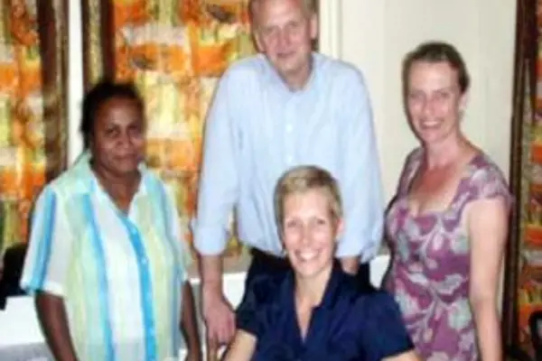 Jennifer Wate (SIDT), Angus Macdonald (PLP), Michelle Taylor (SIDT) and Georgina Cope (PLP
- seated) after developing the PL/SIDT Partnership Agreement.