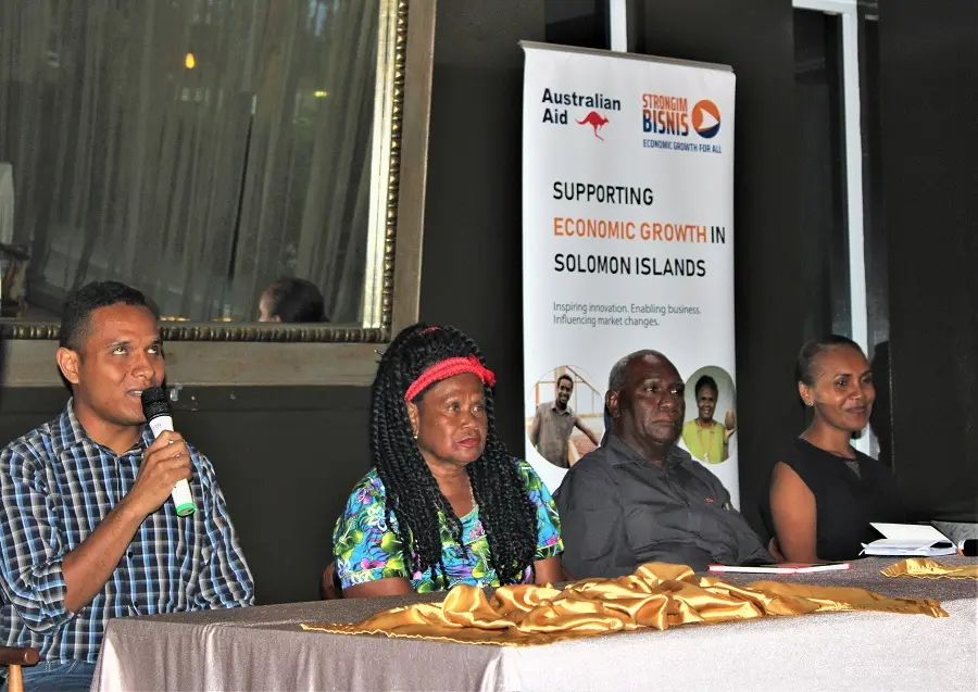Jabis Ngibutai, an advocate for people with disability, speaking during the event.