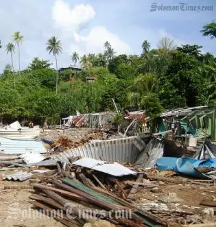 The report stated that a year after the disaster, some of the relief assistance did not reach any of Choiseul's tsunami victims.