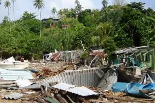 The report stated that a year after the disaster, some of the relief assistance did not reach any of Choiseul's tsunami victims.