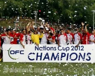 The historic triumph was made possible in the 10th minute when Steevy Chong Hue volleyed past New Caledonia goalkeeper Rocky Nyikeine.