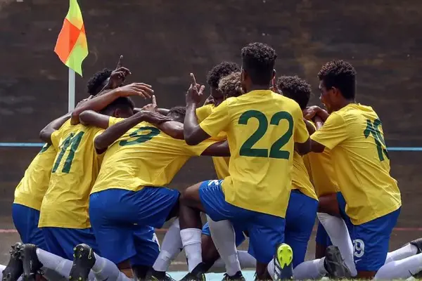 Solomon Islands U-19 celebrate one of their goals over American Samoa U-19 at the OFC U-19 Championships 2022 in Tahiti.