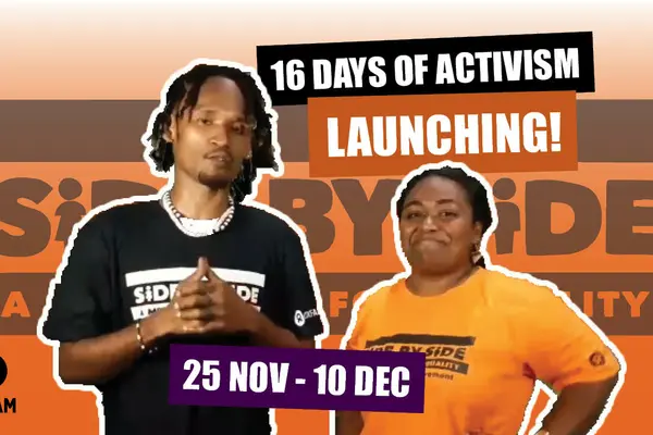 The 16 Days of Activism is flagged with the global theme “Orange the world - Preventing and responding to GBV in times of COVID-19 Emergency”.