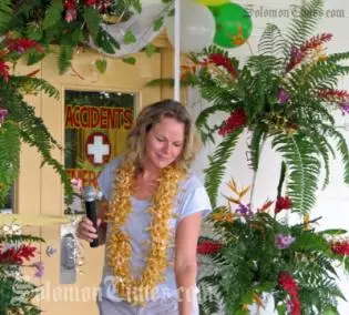 Ms. Juliette Brassington, Counsellor (Development Cooperation)from Australian High Commission during the opening last Friday.