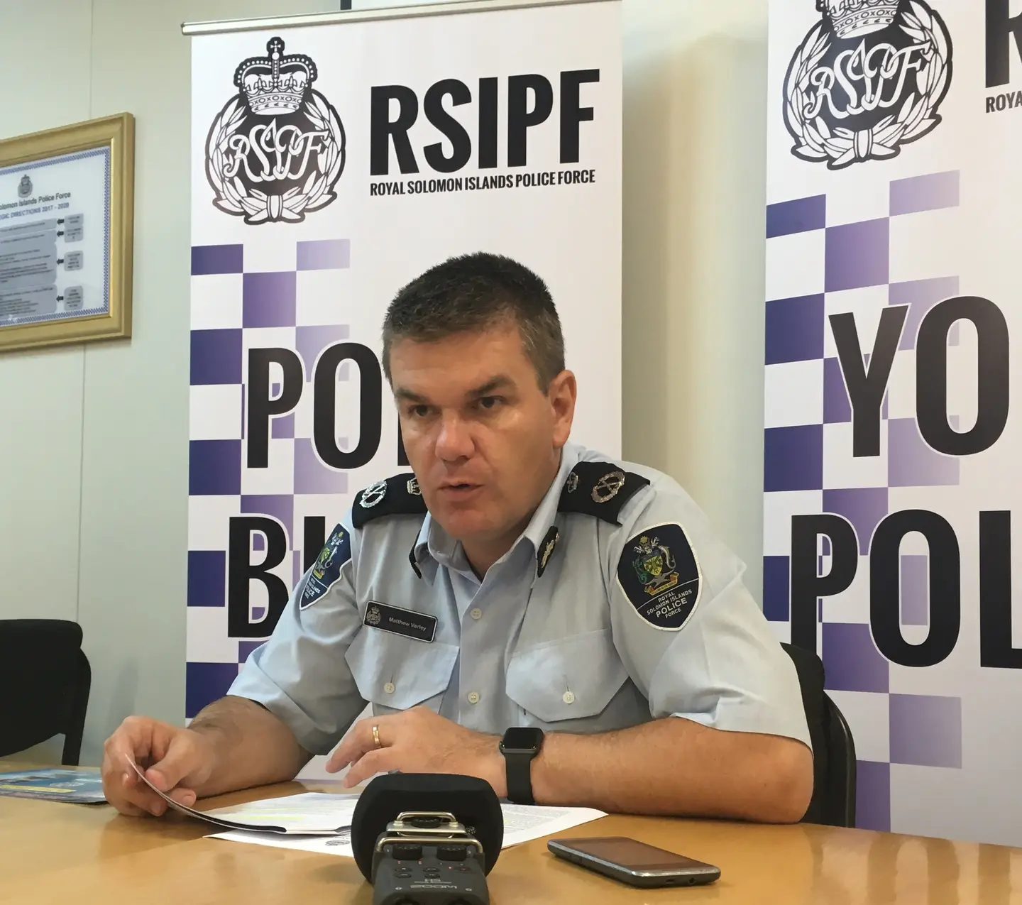 Premier Suidani Refuses to Give Statement to Police: Varley