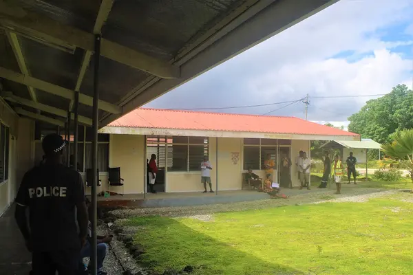 One of the polling stations at the recent by-elections in Tikopia/Anuta Ward.