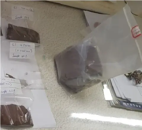 Former Director of the Ministry of Mines Energy and Rural Electrification Nicholas Biliki last year exposed the export document. He revealed that the gold samples were intentionally spray-painted to look like ground samples for test analyses abroad.