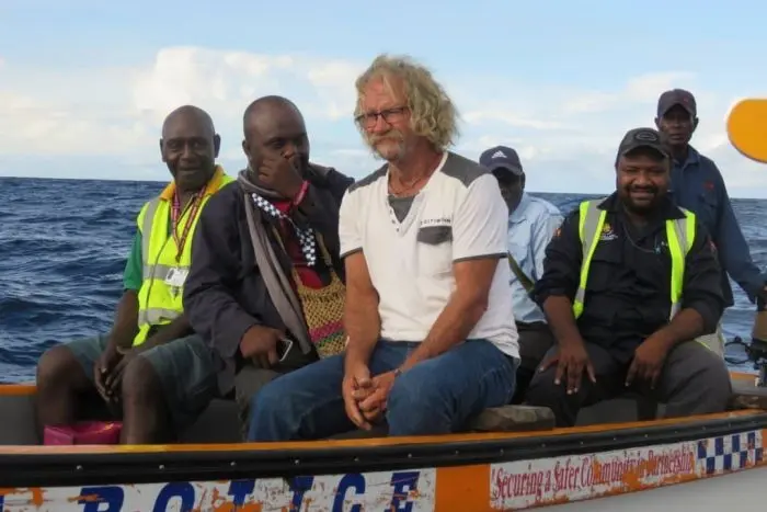 Retired civil engineer Tony McCracken was rescued by a China-bound transport freighter.