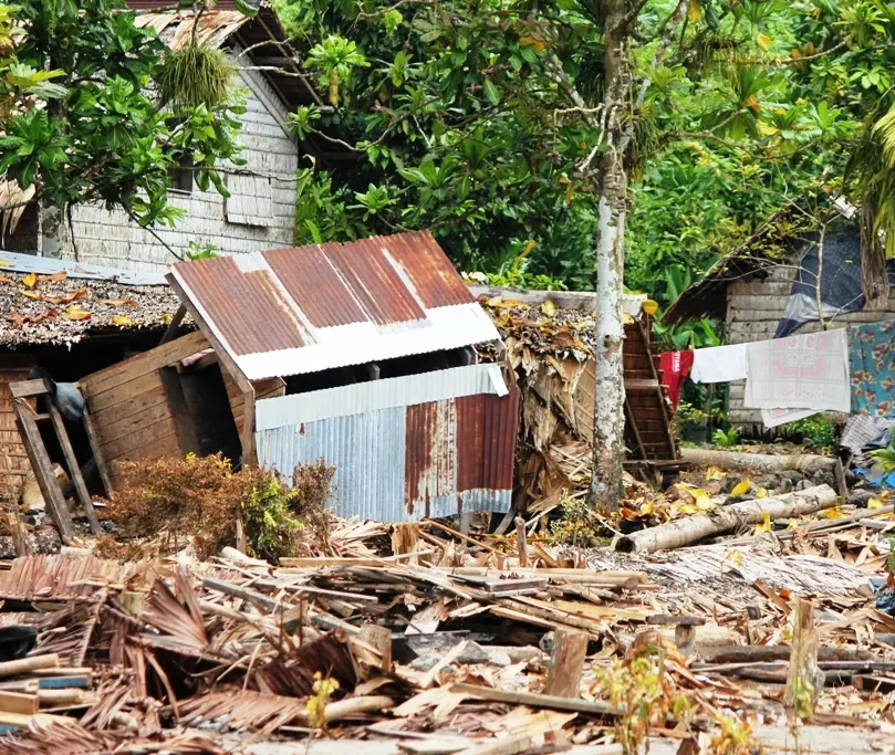 A major 8.0-magnitude earthquake struck the same area on February 6, triggering a tsunami no less than 1 meter (3.4 feet) high that traveled up to 500 meters (546 yard) inland and destroyed entire villages, killing nine people and injuring 13 others. Nearly 1,000 people were left homeless.