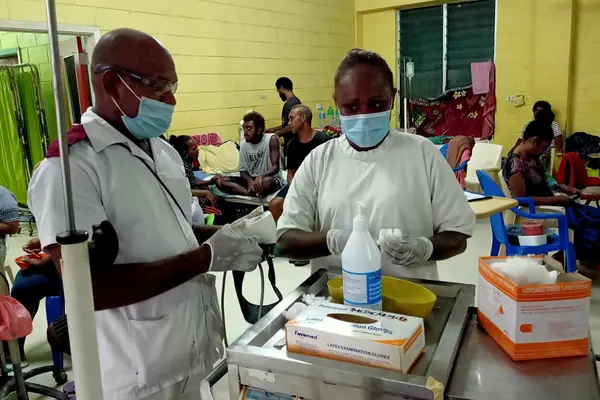 He says that in terms of admissions at NRH Emergency Department (ED) in the past 24 hours, 72 percent of total ED admissions are respiratory patients - he says of this 68 are adults and 26 are children.