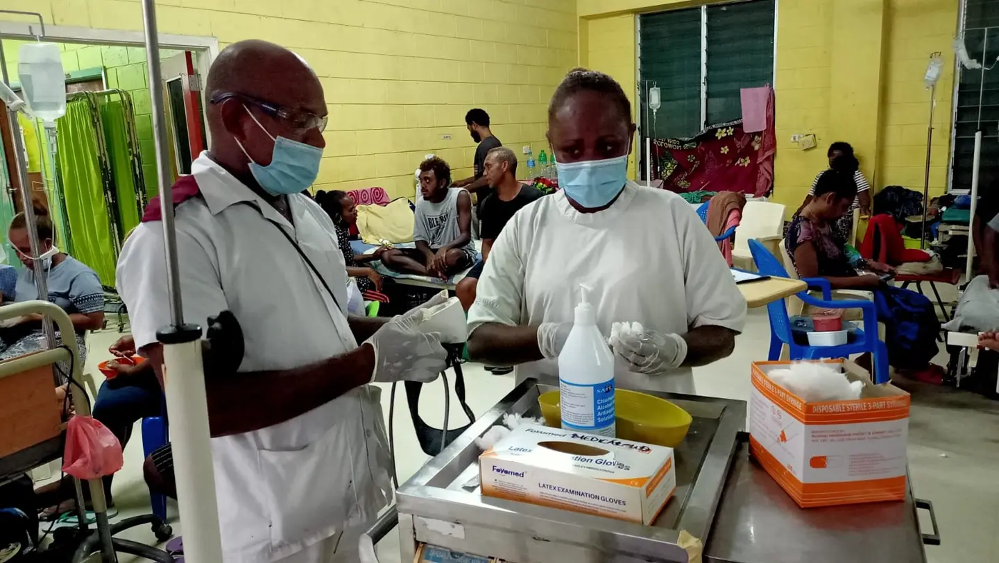 He says that in terms of admissions at NRH Emergency Department (ED) in the past 24 hours, 72 percent of total ED admissions are respiratory patients - he says of this 68 are adults and 26 are children.