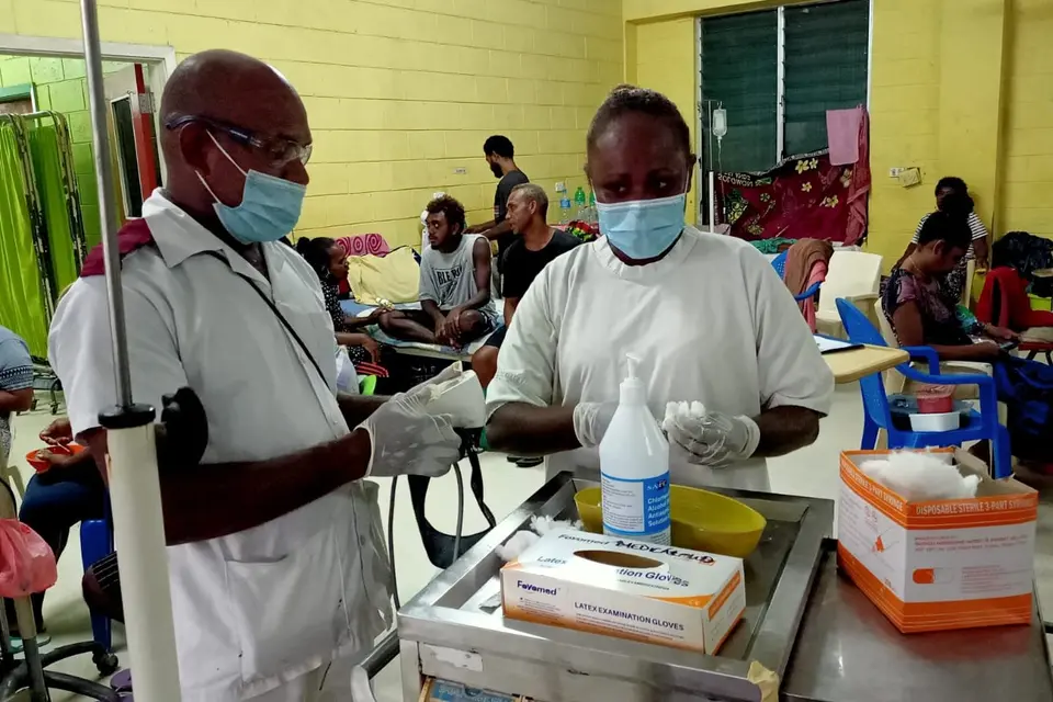 He says that in terms of admissions at NRH Emergency Department (ED) in the past 24 hours, 72 percent of total ED admissions are respiratory patients - he says of this 68 are adults and 26 are children.
