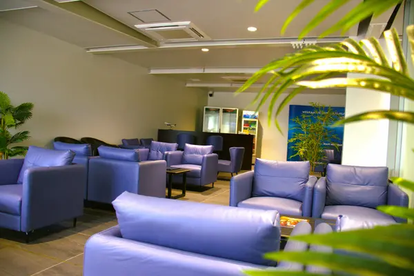 The Belama lounge with seating for 40 guests, opened in November ahead of the Pacific Games and is located in the departure terminal adjacent to the international departure gates.