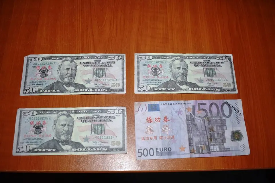 The fake US and EURO notes were presented at the Coral Sea Resort in Honiara.