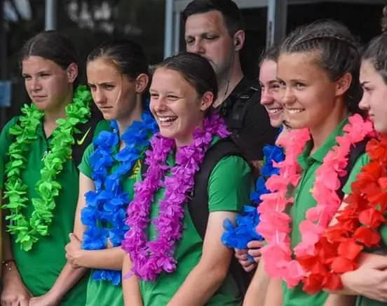 Junior Matildas Arrive for International Friendly