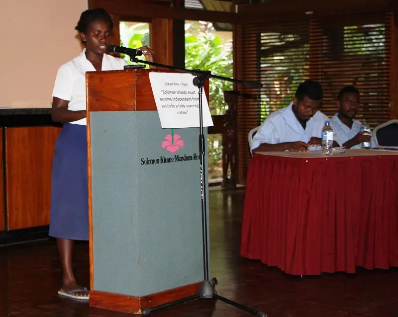 Betikama and St Joseph’s Tenaru will debate whether adaptation is a better response to climate change than mitigation. St Nicholas College and Selwyn College will consider if small island states like Solomon Islands have a greater obligation to combat climate change than other countries.