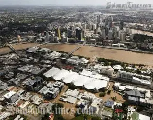 The flood looks to have peaked in Brisbane at 4.46m on January 13, below an expected level of 5.5m.