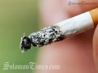 The ban follows a 2008 report that found Solomon Islands has one of the world's highest rates of smoking among young people.