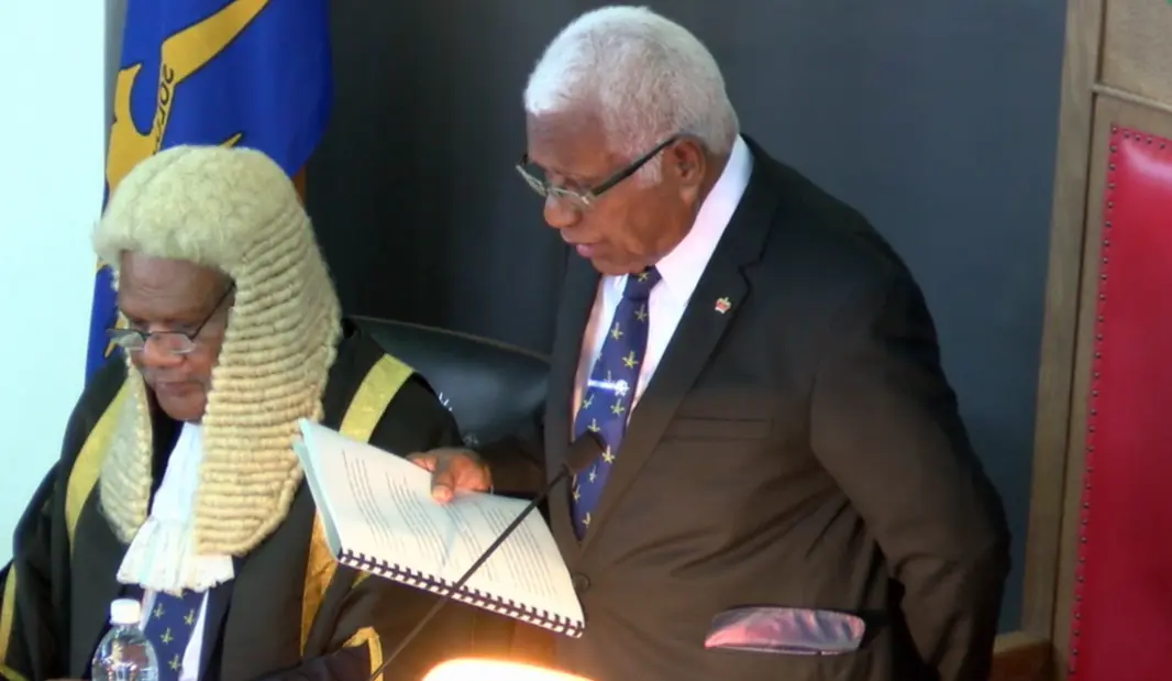 The declaration was made by the Governor General Sir David Vunagi following recommendations from Cabinet.