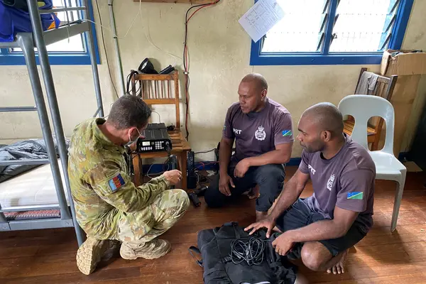 Radio communications team leader Major Josh Fordham said, “Once completed, this project will deliver radio communications to every province in Solomon Islands and enable a more coordinated response in a natural disaster or security incident.”