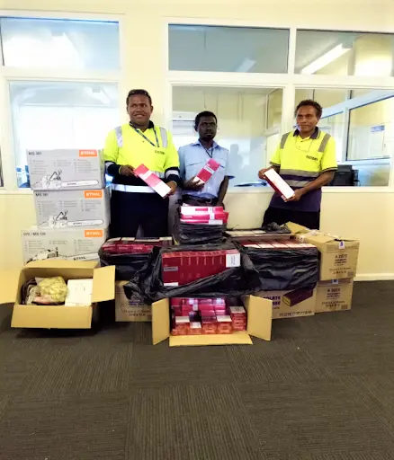An example of this practice was the evasion of tax on smuggled goods. In August 2019 Customs officers intercepted an attempt to smuggle 544 sleeves of cigarettes in a commercial shipment of goods destined for a local trader.