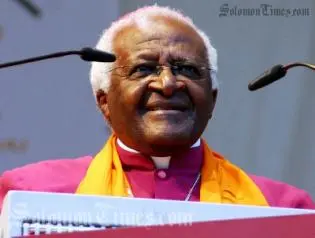 Nobel Peace Prize laureate Archbishop Desmond Tutu from South Africa will today arrive on a historic visit to the Solomon Islands.